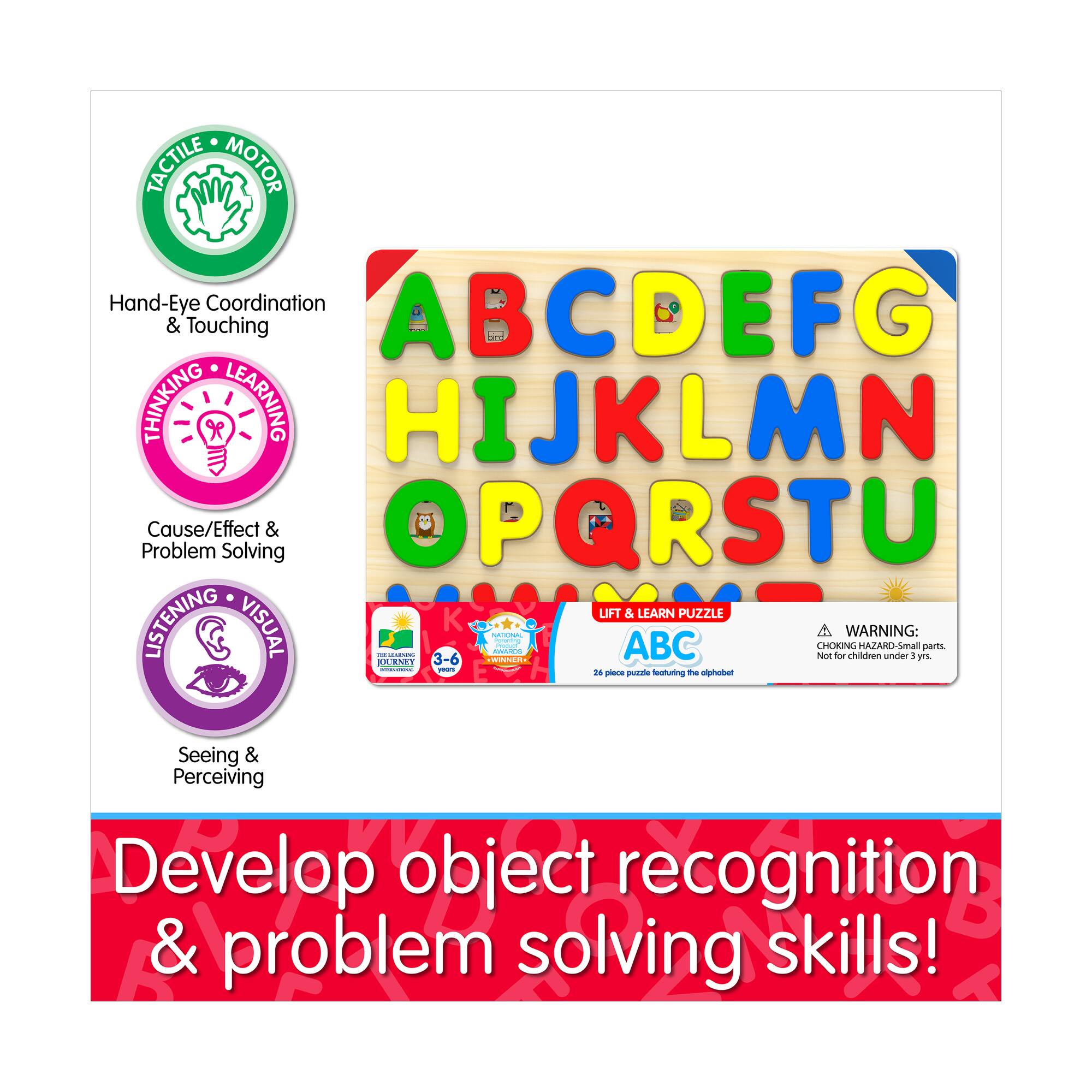 Lift & Learn Puzzle - ABC: 26 Pcs